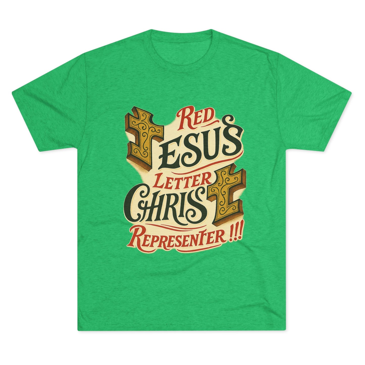 Red Letter Unisex Tri-Blend Crew Tee