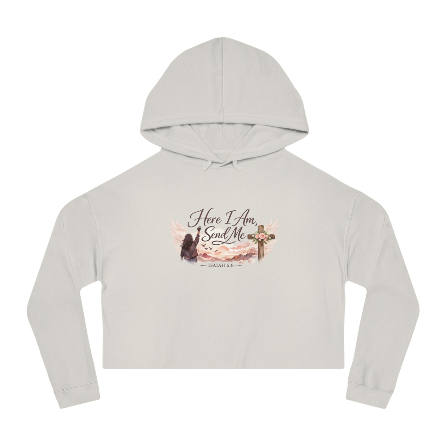 Send Me Women’s Cropped Hooded Sweatshirt