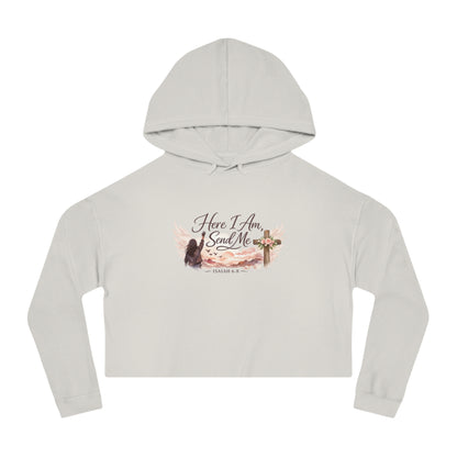 Send Me Women’s Cropped Hooded Sweatshirt