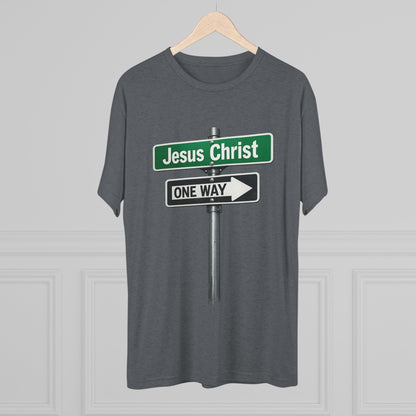 Jesus is The Way Unisex Tri-Blend Crew Tee