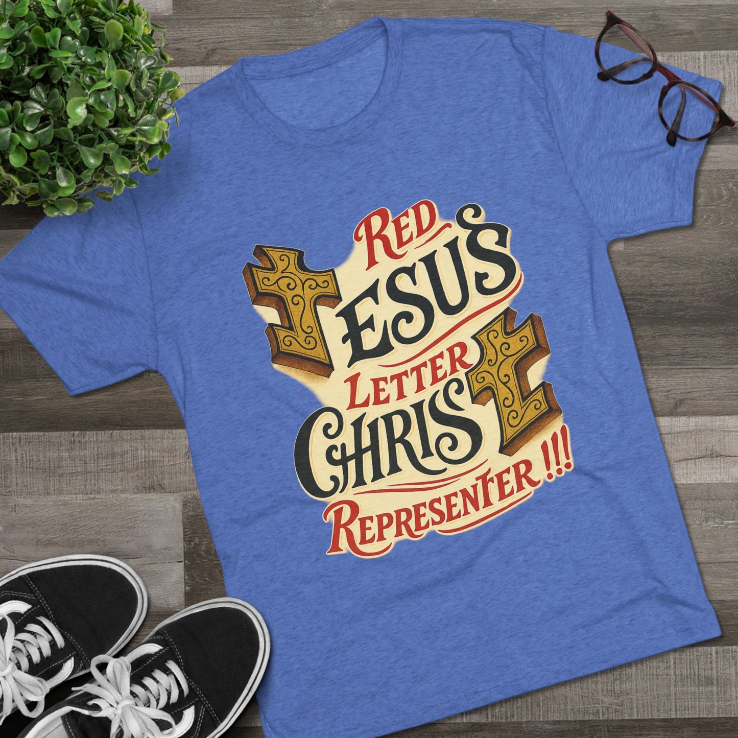 Red Letter Unisex Tri-Blend Crew Tee