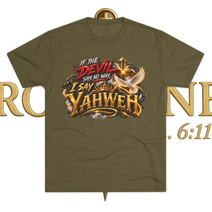 Vintage Yahweh Unisex Tri-Blend Crew Tee