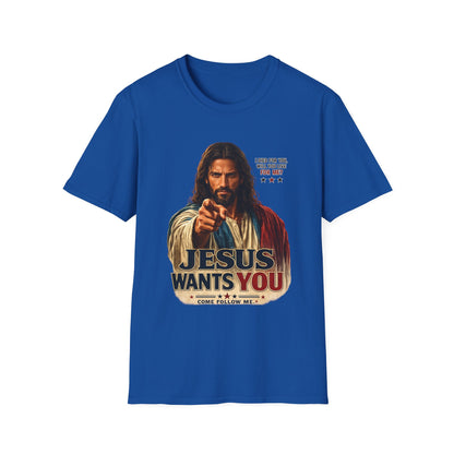 Jesus Wants You Unisex Softstyle T-Shirt
