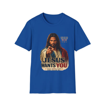 Jesus Wants You Unisex Softstyle T-Shirt