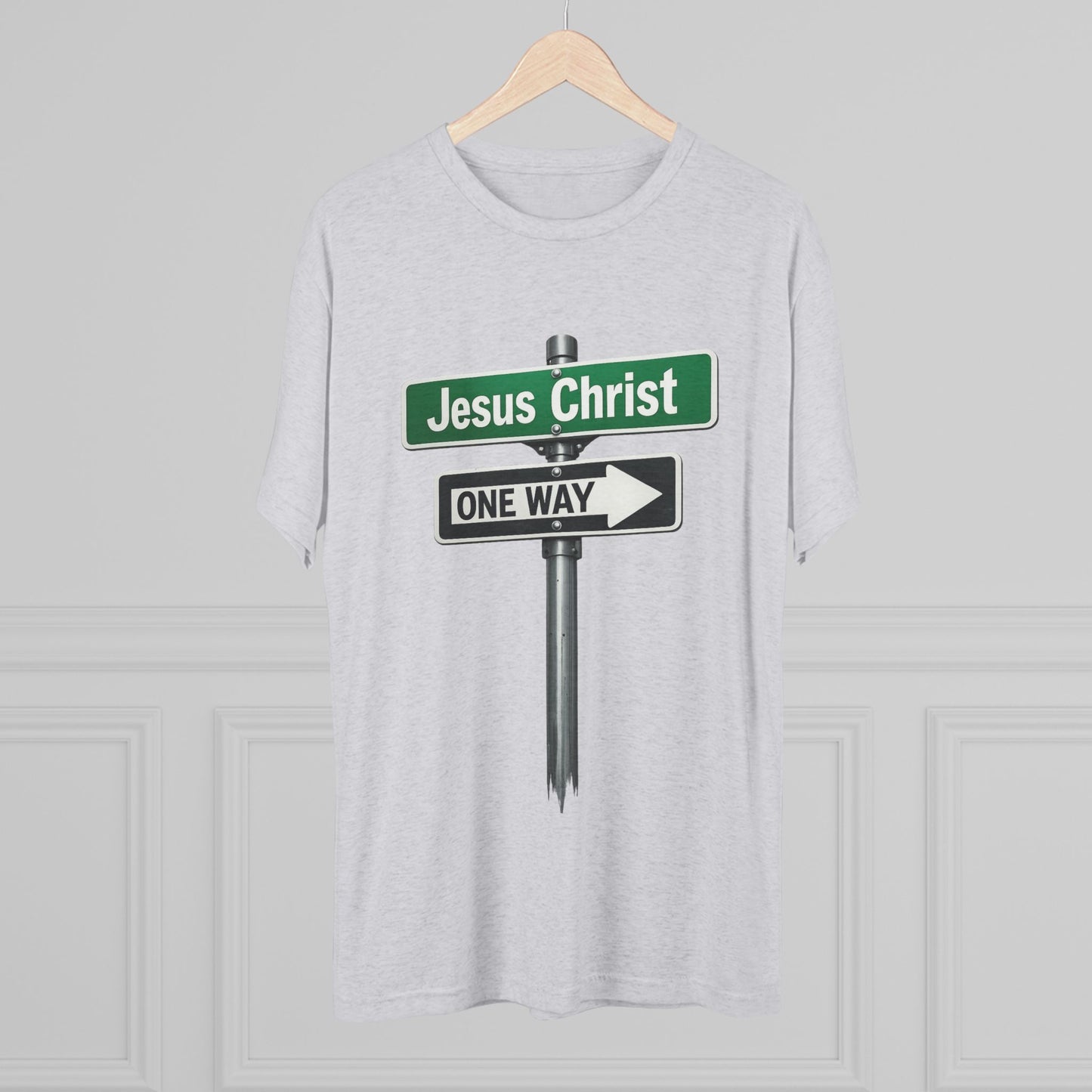 Jesus is The Way Unisex Tri-Blend Crew Tee
