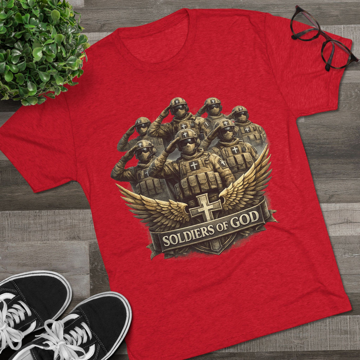 Salute Unisex Tri-Blend Crew Tee