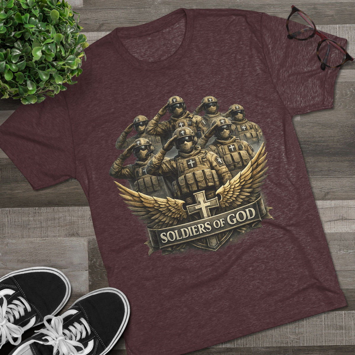 Salute Unisex Tri-Blend Crew Tee
