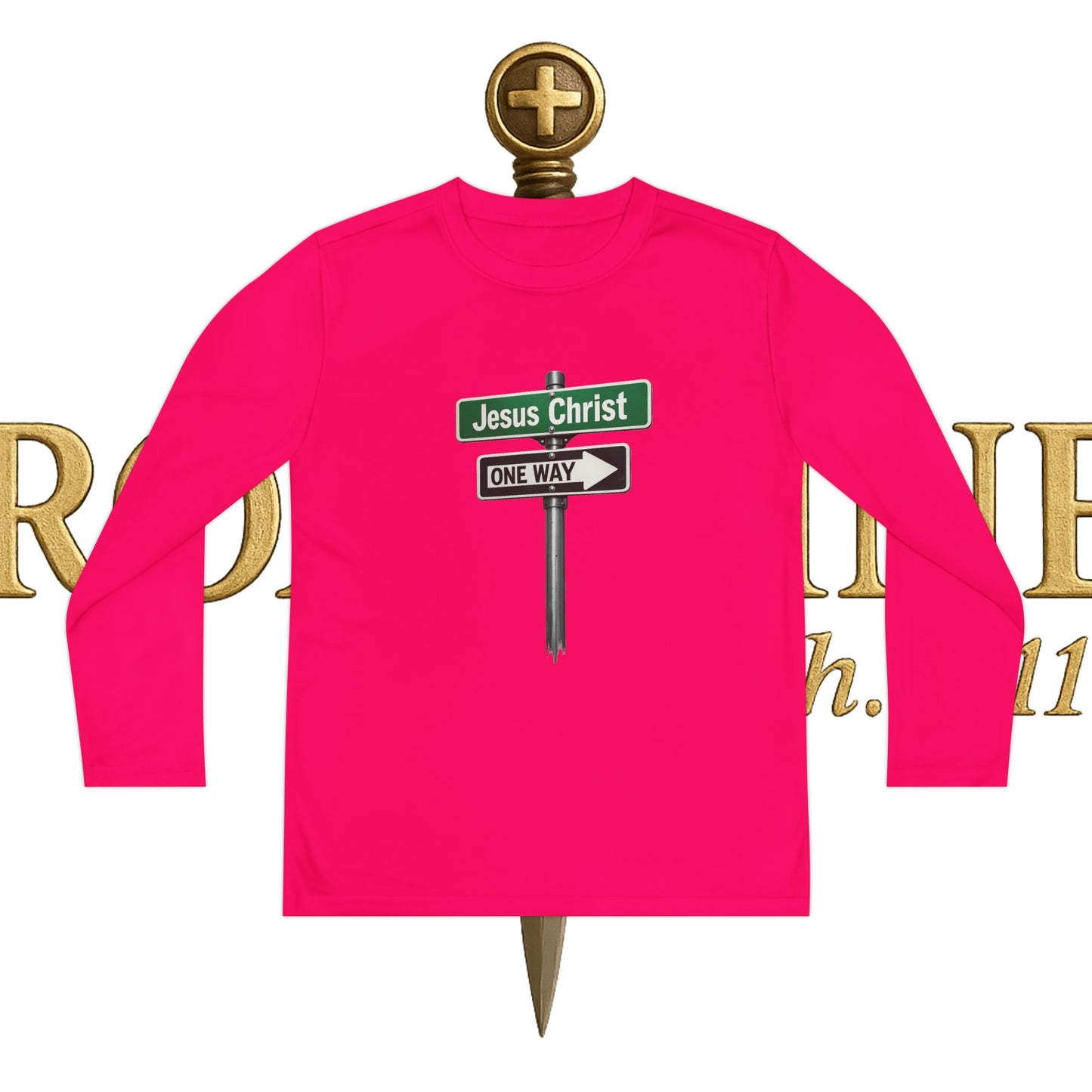 Youth Jesus is The Way Long Sleeve Competitor Tee