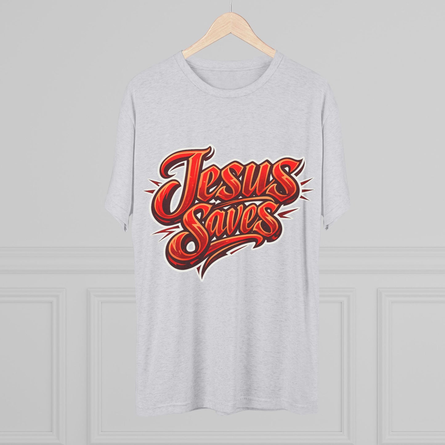 Jesus Saves Unisex Tri-Blend Crew Tee