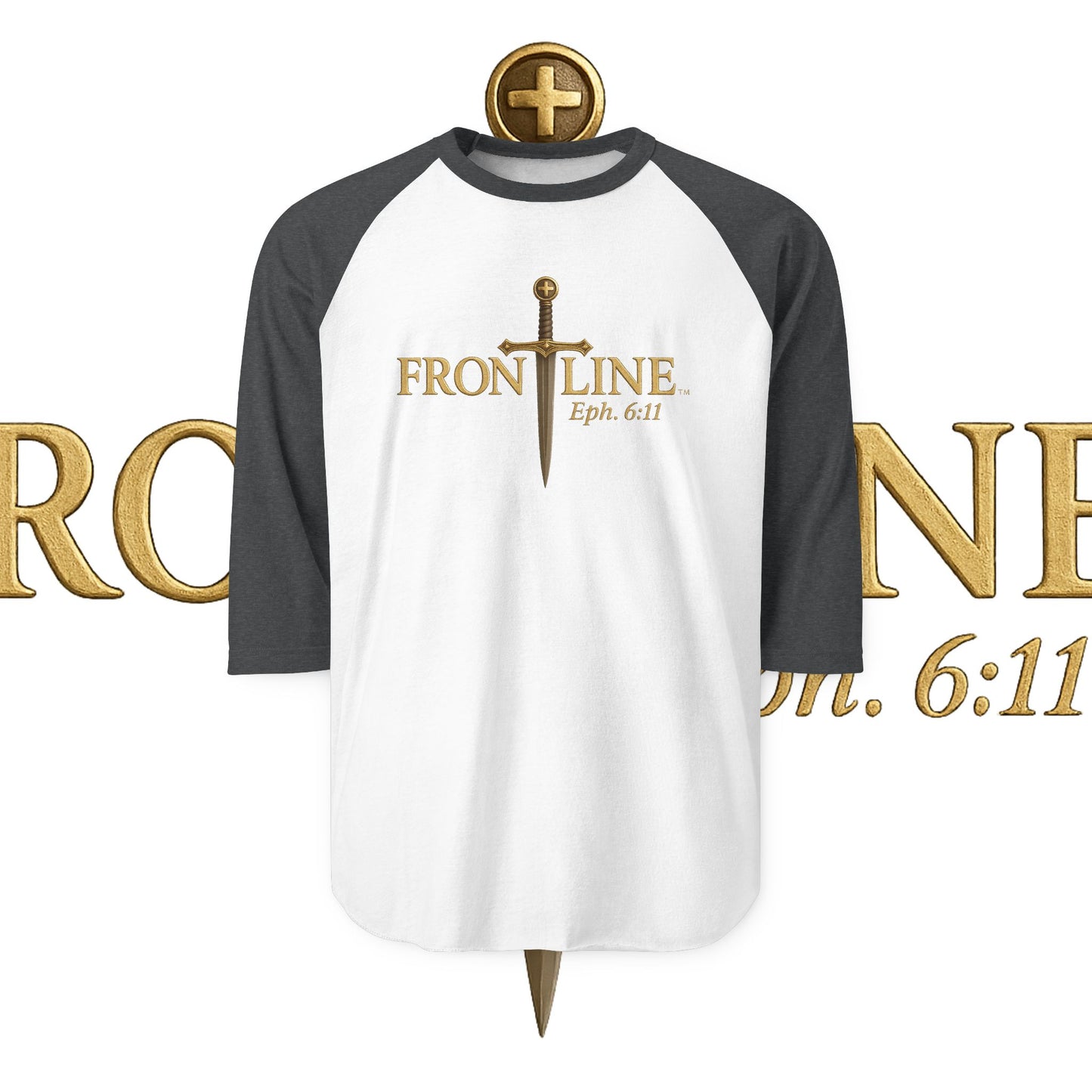 Unisex Frontline Three-Quarter Sleeve Raglan Shirt