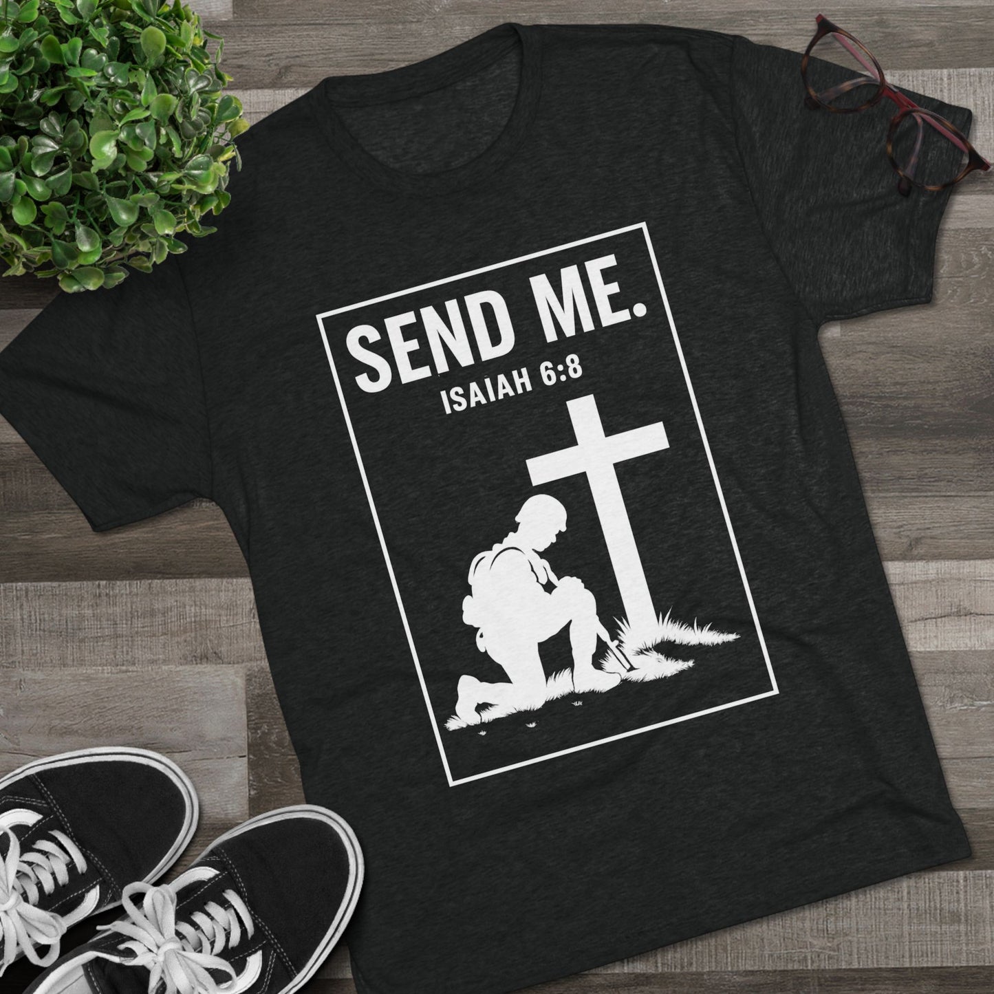 Send Me Unisex Tri-Blend Crew Tee