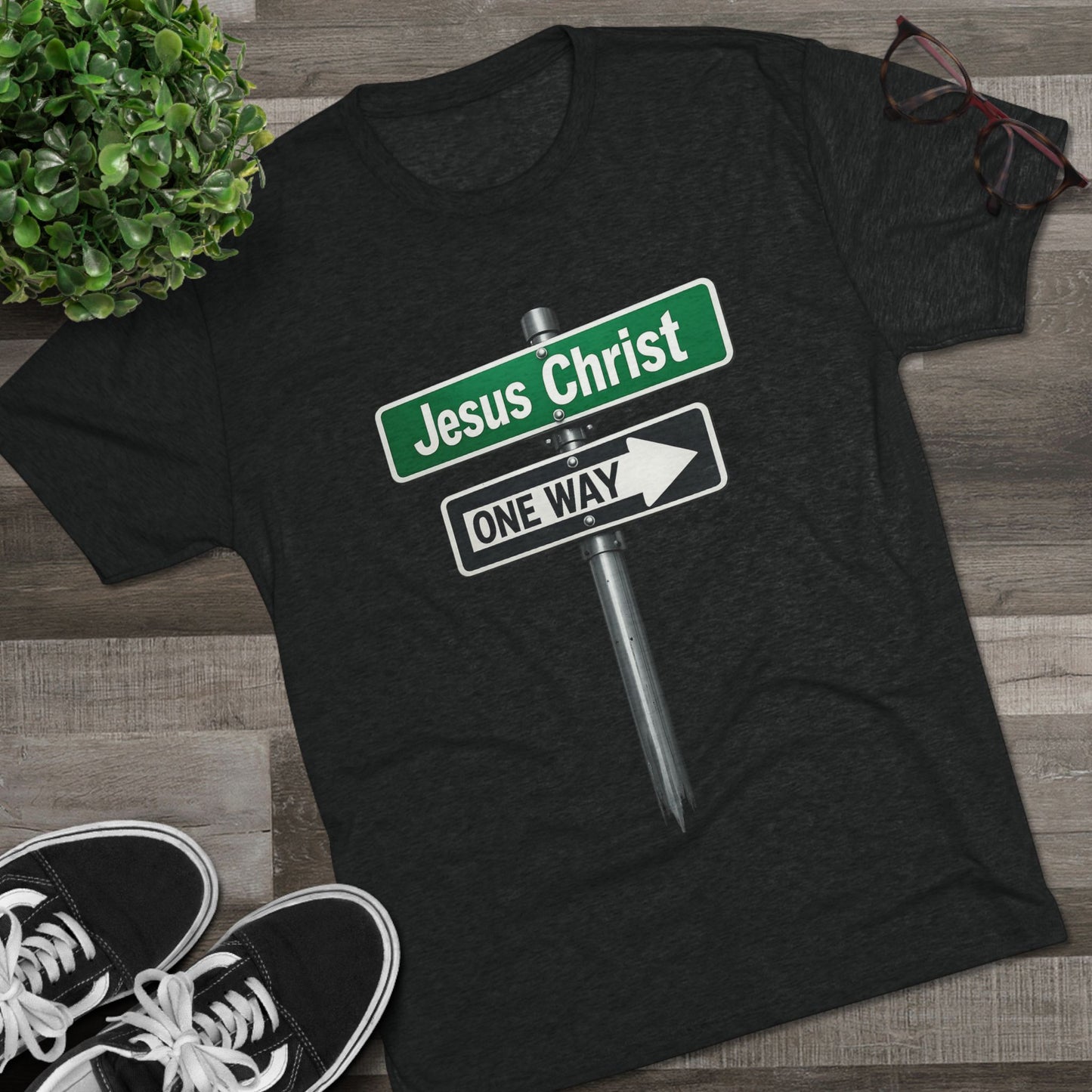 Jesus is The Way Unisex Tri-Blend Crew Tee