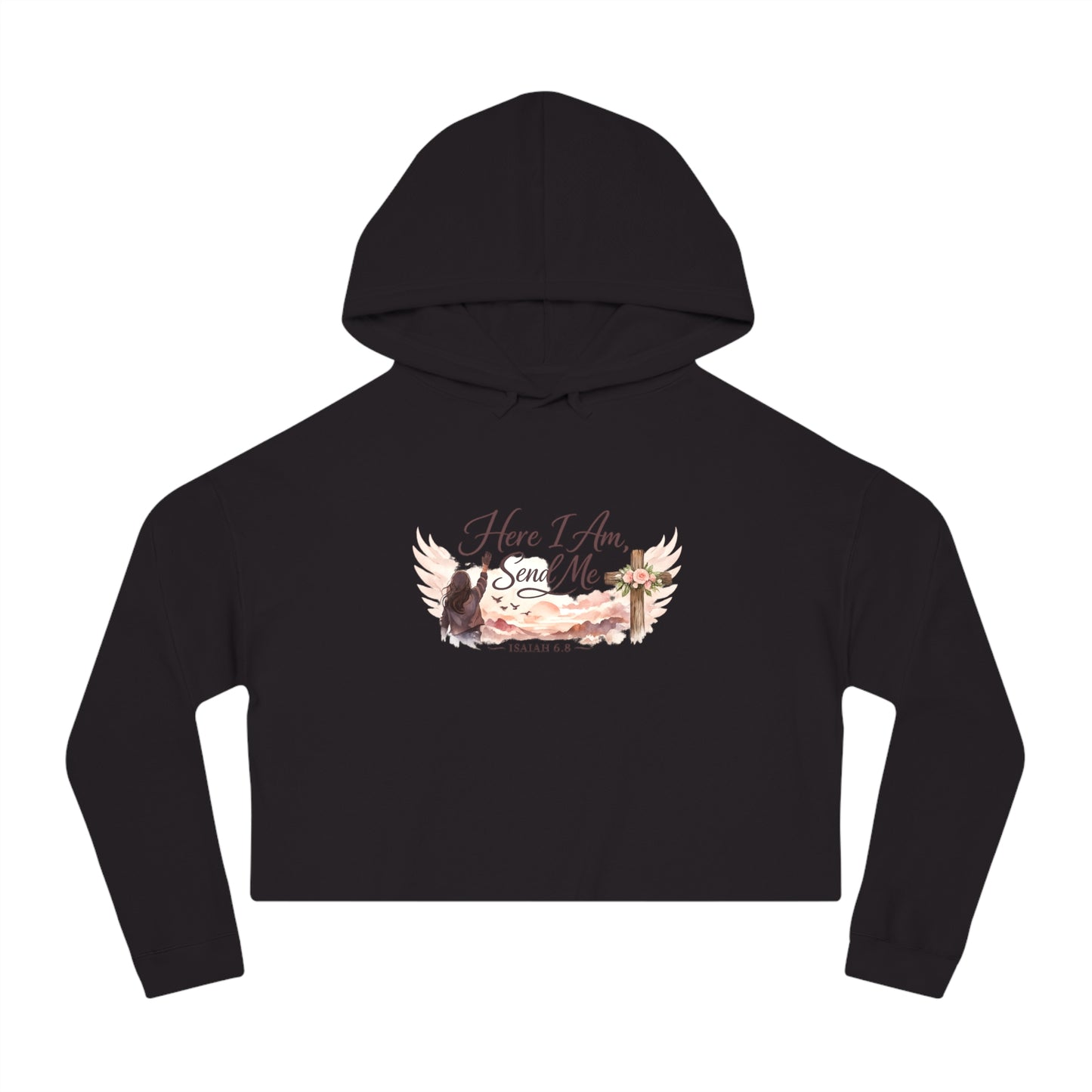 Send Me Women’s Cropped Hooded Sweatshirt