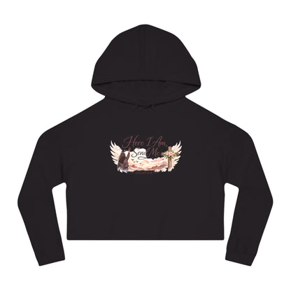 Send Me Women’s Cropped Hooded Sweatshirt