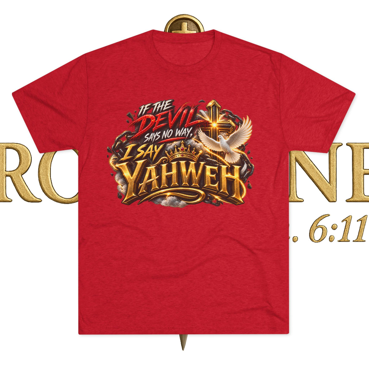 Vintage Yahweh Unisex Tri-Blend Crew Tee