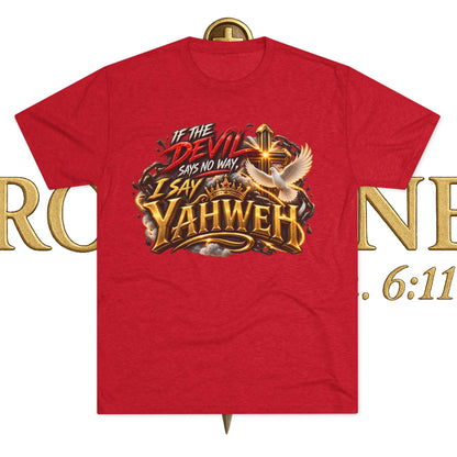 Vintage Yahweh Unisex Tri-Blend Crew Tee
