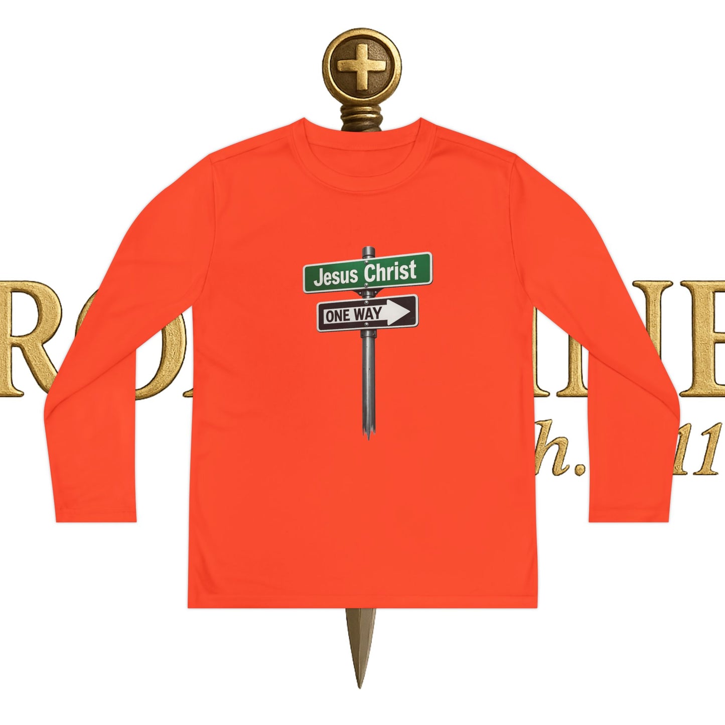 Youth Jesus is The Way Long Sleeve Competitor Tee