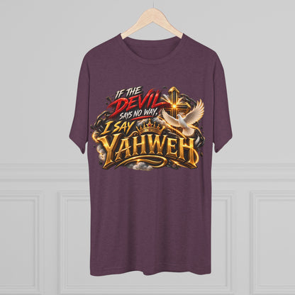 Vintage Yahweh Unisex Tri-Blend Crew Tee