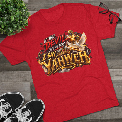 Vintage Yahweh Unisex Tri-Blend Crew Tee