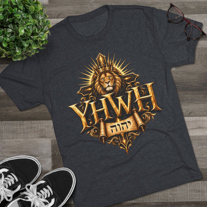 YHWH Unisex Tri-Blend Crew Tee