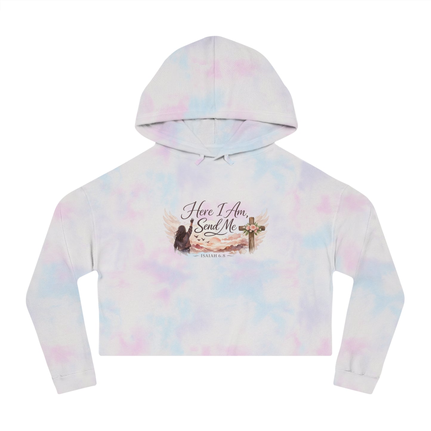 Send Me Women’s Cropped Hooded Sweatshirt