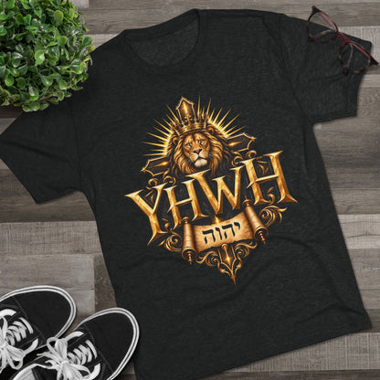YHWH Unisex Tri-Blend Crew Tee