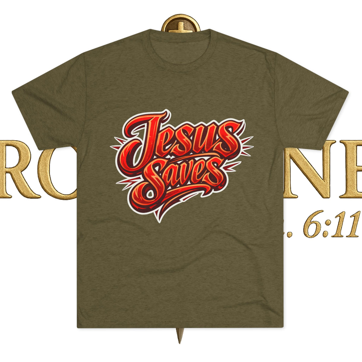 Jesus Saves Unisex Tri-Blend Crew Tee