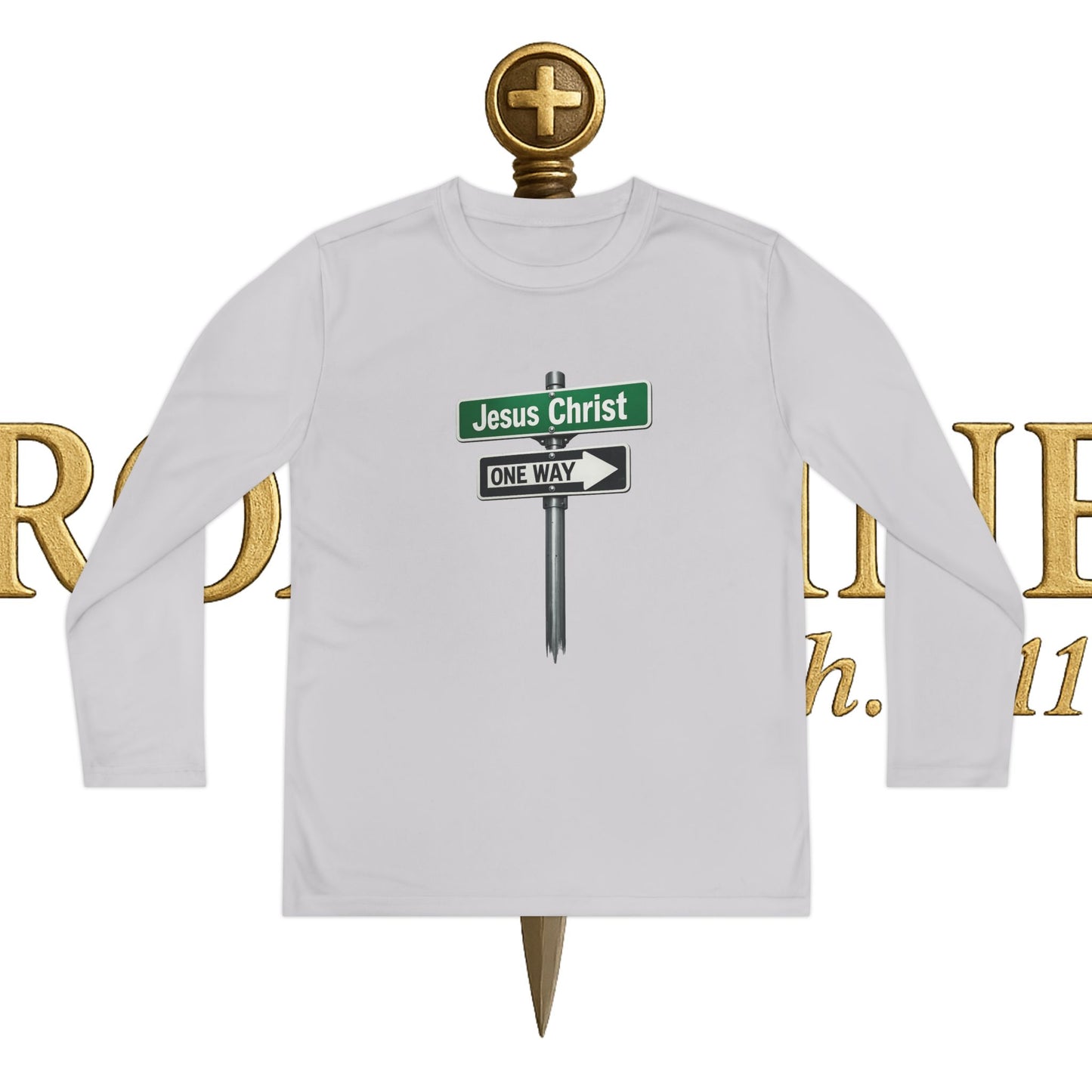 Youth Jesus is The Way Long Sleeve Competitor Tee