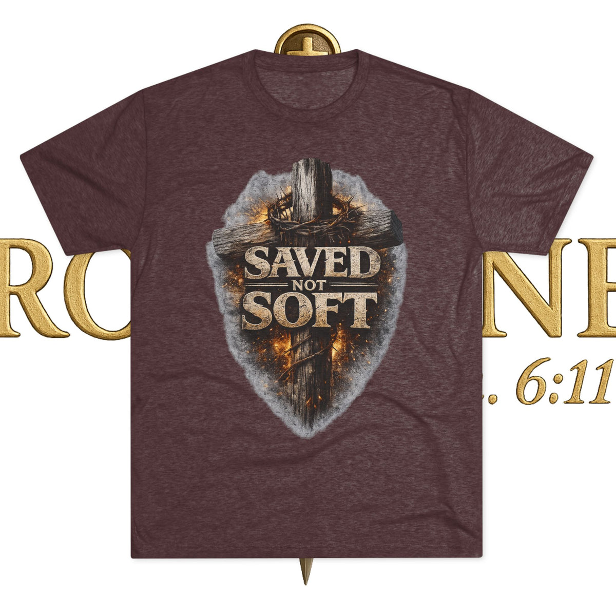 Saved but Not Soft Unisex Tri-Blend Crew Tee