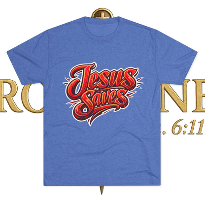 Jesus Saves Unisex Tri-Blend Crew Tee