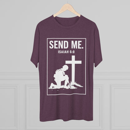 Send Me Unisex Tri-Blend Crew Tee