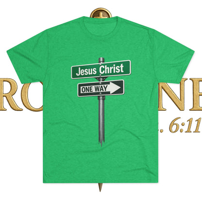 Jesus is The Way Unisex Tri-Blend Crew Tee