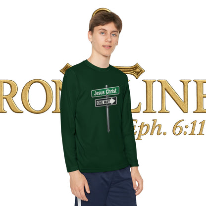 Youth Jesus is The Way Long Sleeve Competitor Tee