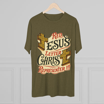 Red Letter Unisex Tri-Blend Crew Tee