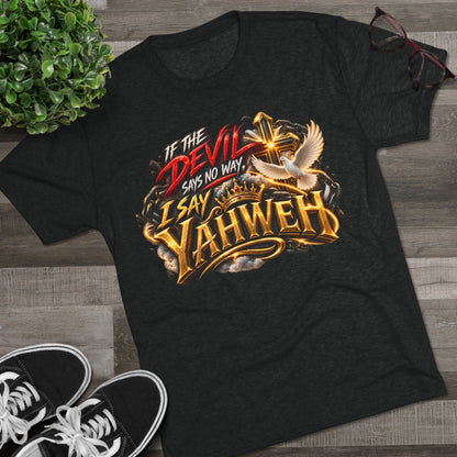 Vintage Yahweh Unisex Tri-Blend Crew Tee