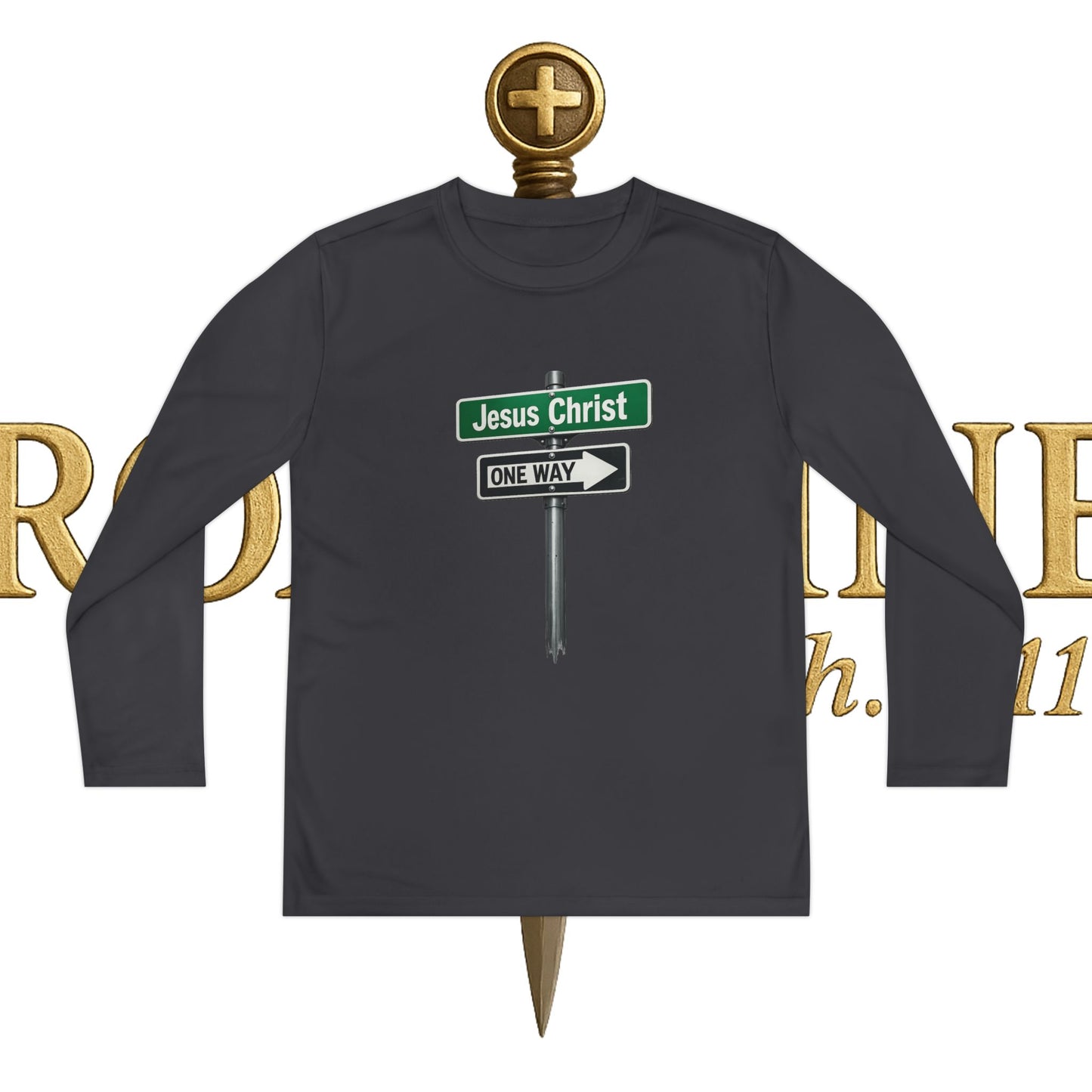 Youth Jesus is The Way Long Sleeve Competitor Tee