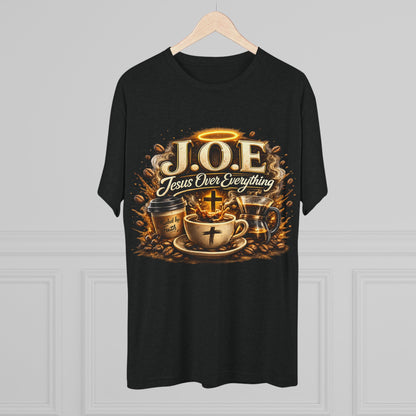 Jesus Over Everything Unisex Tri-Blend Crew Tee