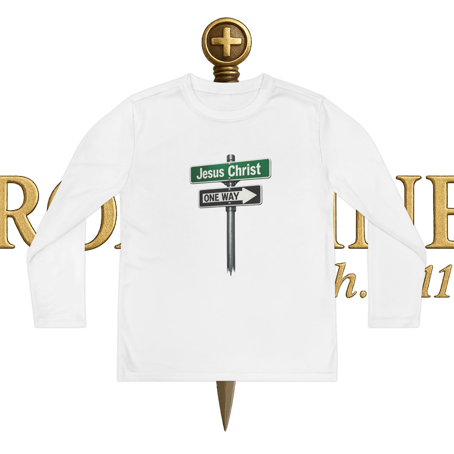Youth Jesus is The Way Long Sleeve Competitor Tee
