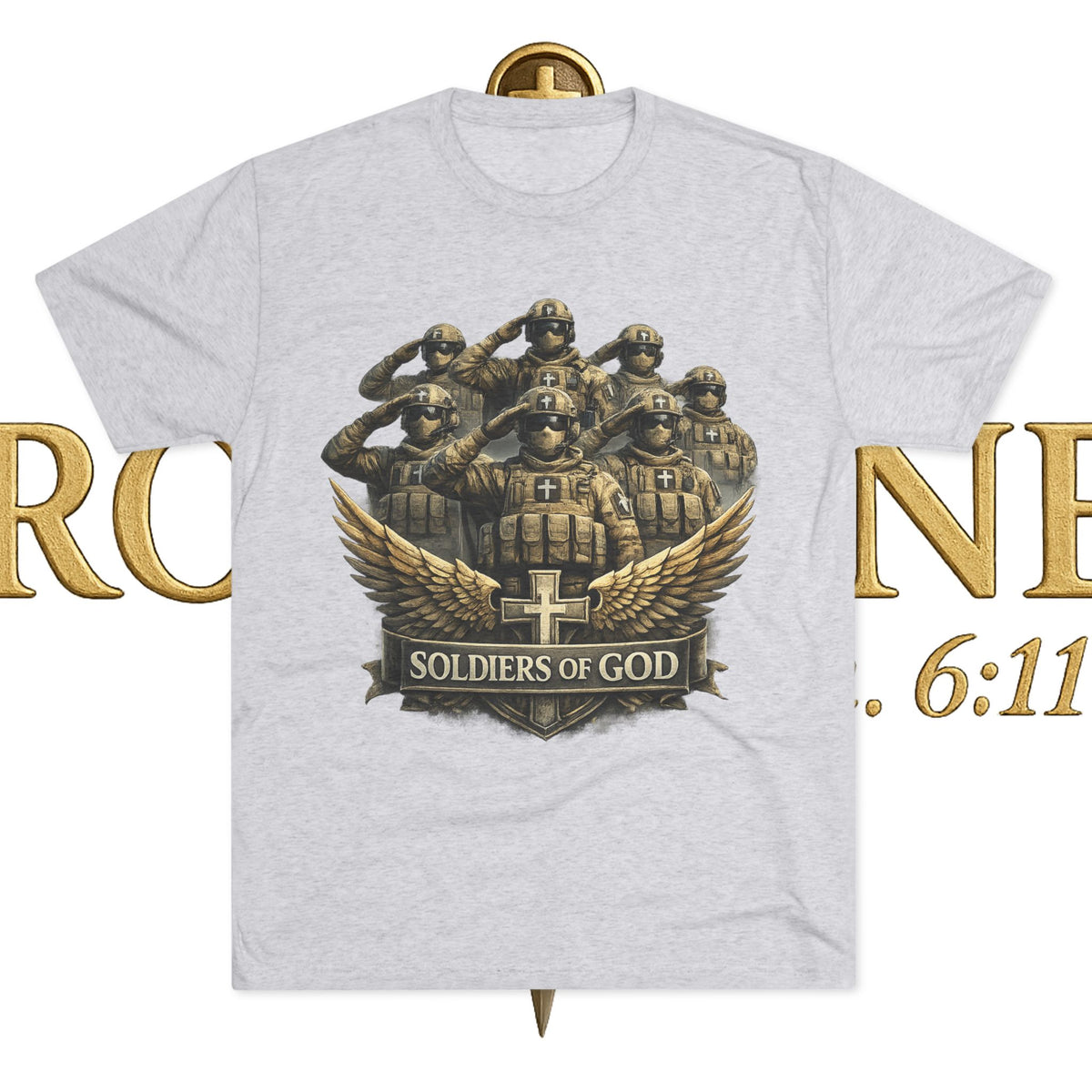 Salute Unisex Tri-Blend Crew Tee
