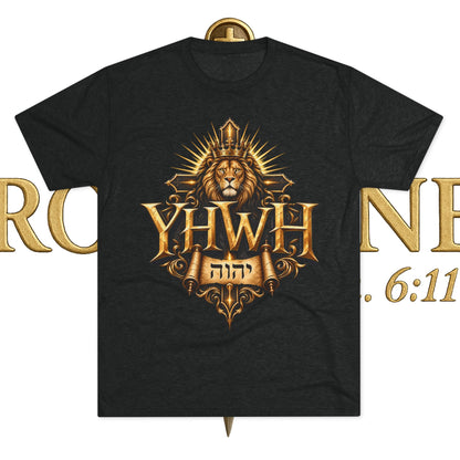YHWH Unisex Tri-Blend Crew Tee