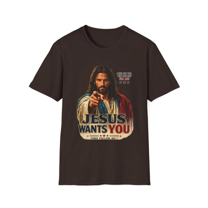 Jesus Wants You Unisex Softstyle T-Shirt