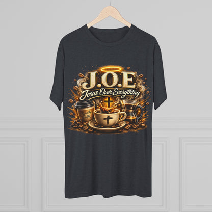 Jesus Over Everything Unisex Tri-Blend Crew Tee