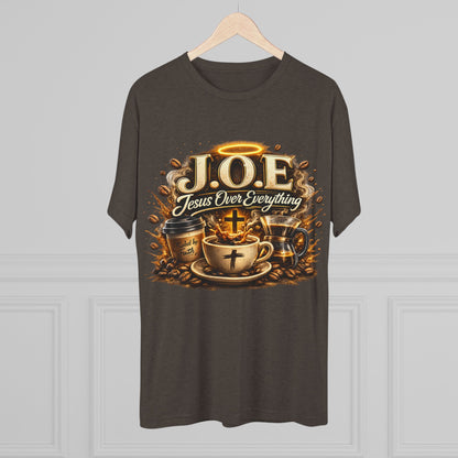 Jesus Over Everything Unisex Tri-Blend Crew Tee