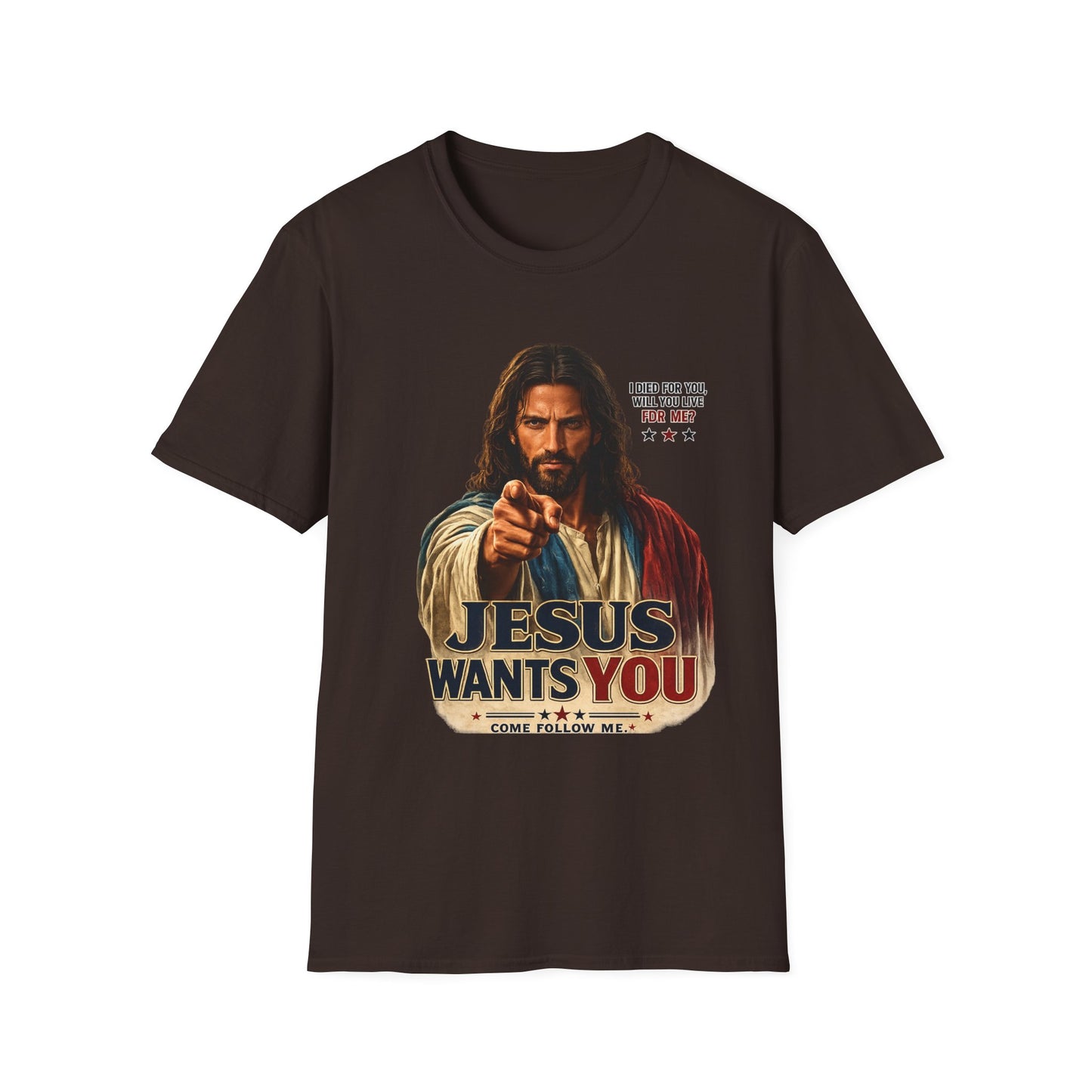 Jesus Wants You Unisex Softstyle T-Shirt