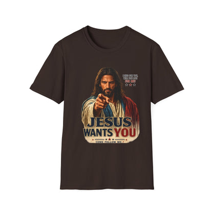 Jesus Wants You Unisex Softstyle T-Shirt