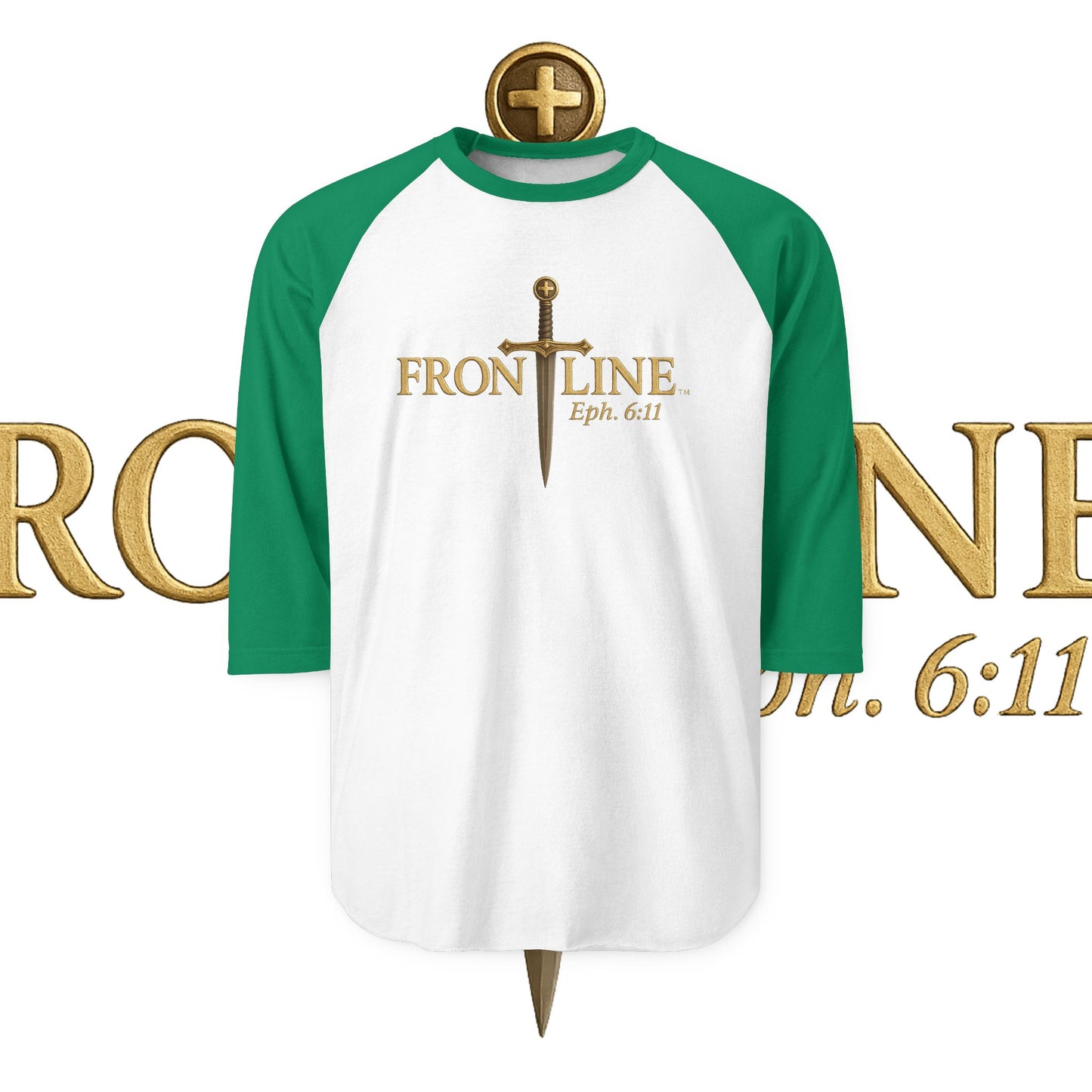 Unisex Frontline Three-Quarter Sleeve Raglan Shirt