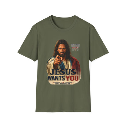 Jesus Wants You Unisex Softstyle T-Shirt