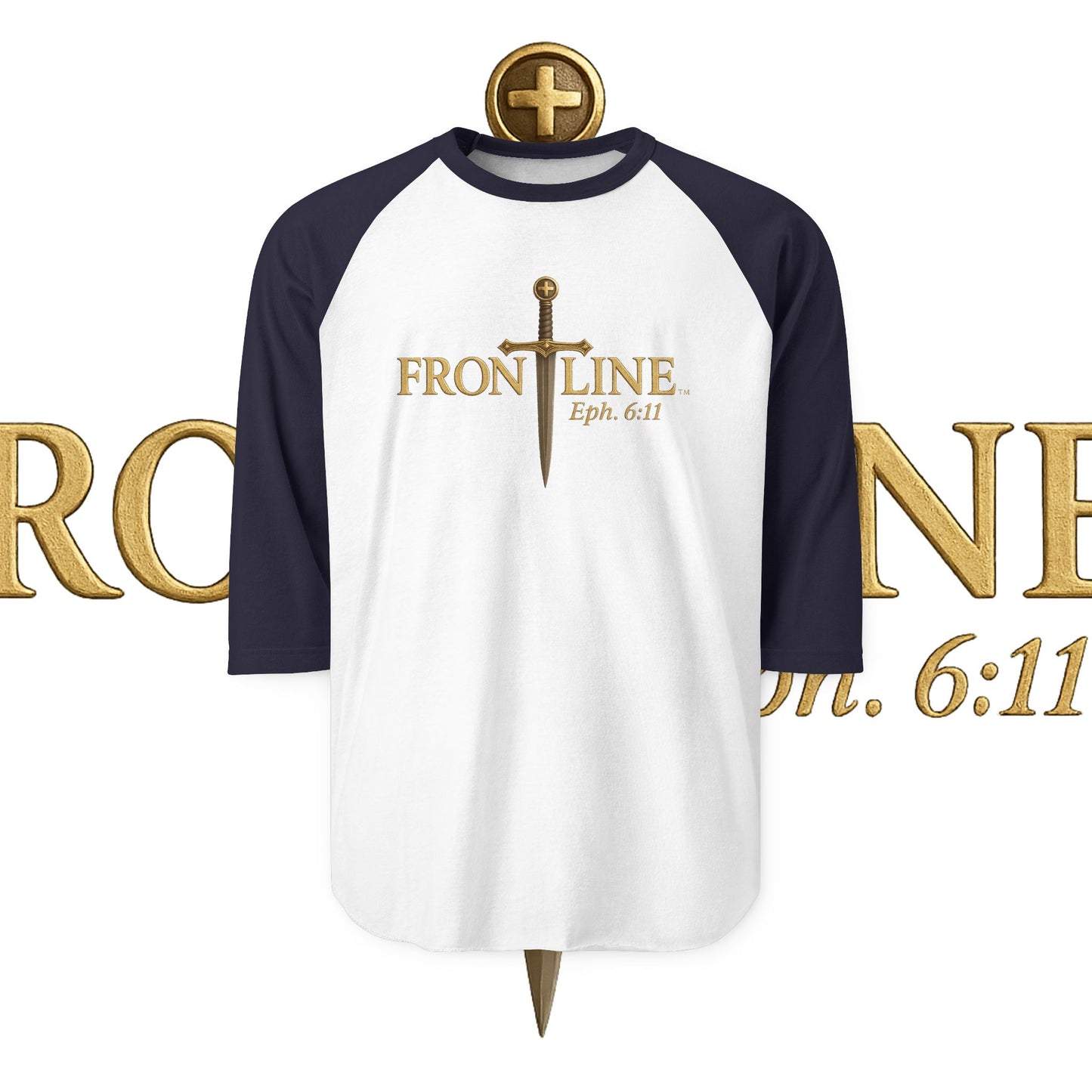 Unisex Frontline Three-Quarter Sleeve Raglan Shirt