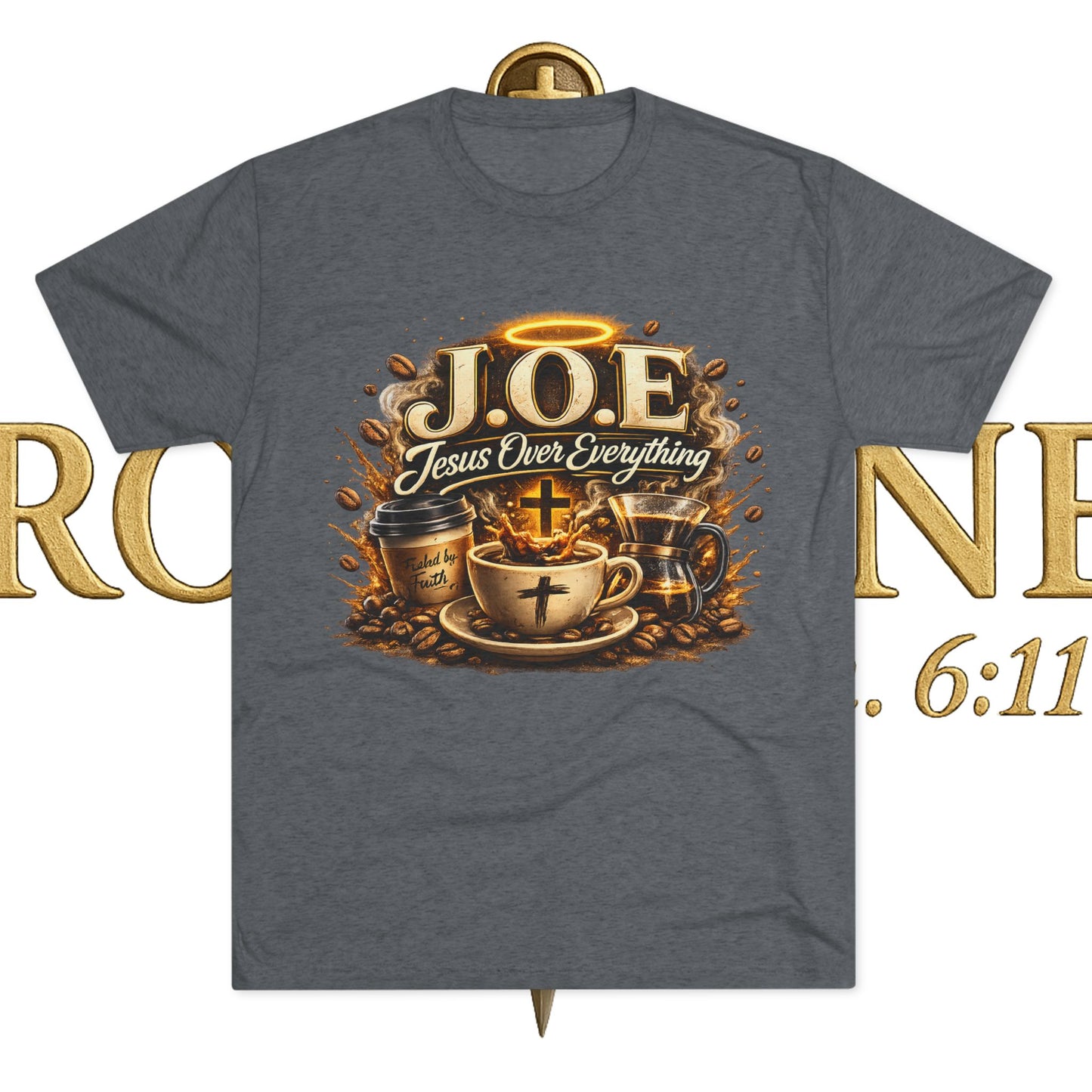 Jesus Over Everything Unisex Tri-Blend Crew Tee
