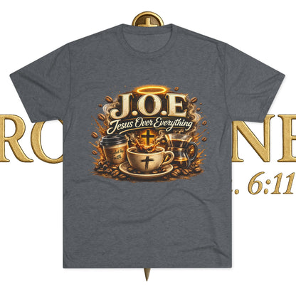 Jesus Over Everything Unisex Tri-Blend Crew Tee